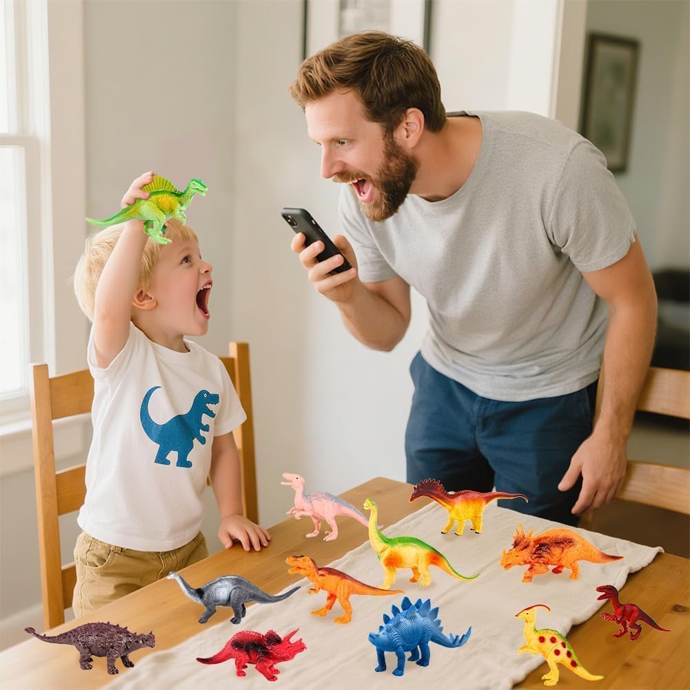 Kimicare Figuras de dinosaurio para niños 18 piezas de