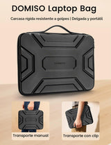 DOMISO Funda para Laptop de 15.6 Pulgadas Bolsa de Hombro a Prueba...
