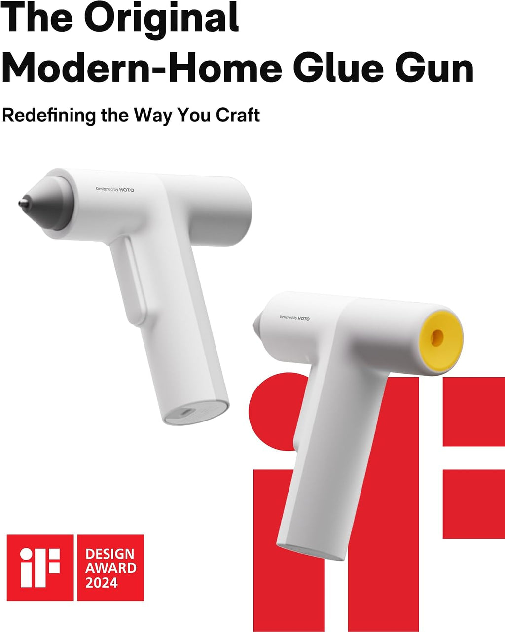 HOTO EdgeFlow - Tijeras eléctricas inalámbricas con pistola de pegamento dispensadora automática inalámbrica, juego de bricolaje para manualidades, decoraciones navideñas y proyectos de reparación del hogar