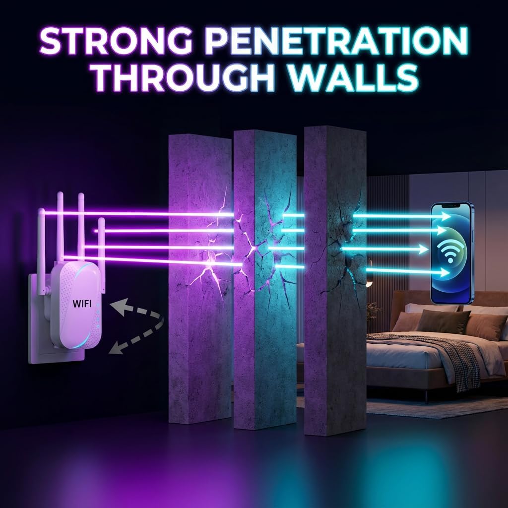 Uiuqekel Extensor WiFi GT300 de 300 Mbps, extensor de alcance WiFi...