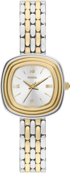Fossil Reloj Emerson de acero inoxidable con tres manecillas para mujer