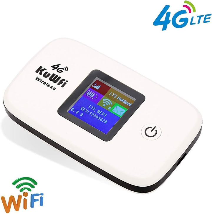 KuWFi Dispositivo de punto de acceso Wi-Fi desbloqueado 4G LTE | Ho...