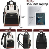 Mochila para laptop para mujer, bolsa de trabajo de 15.6 pulgadas c...