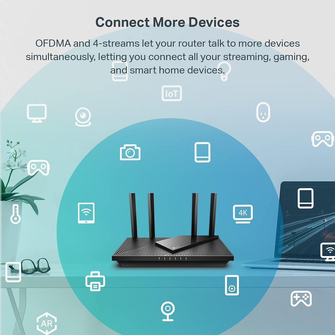 TP-Link Router de doble banda AX3000 Wi-Fi 6 Archer AX55 | Enrutado...