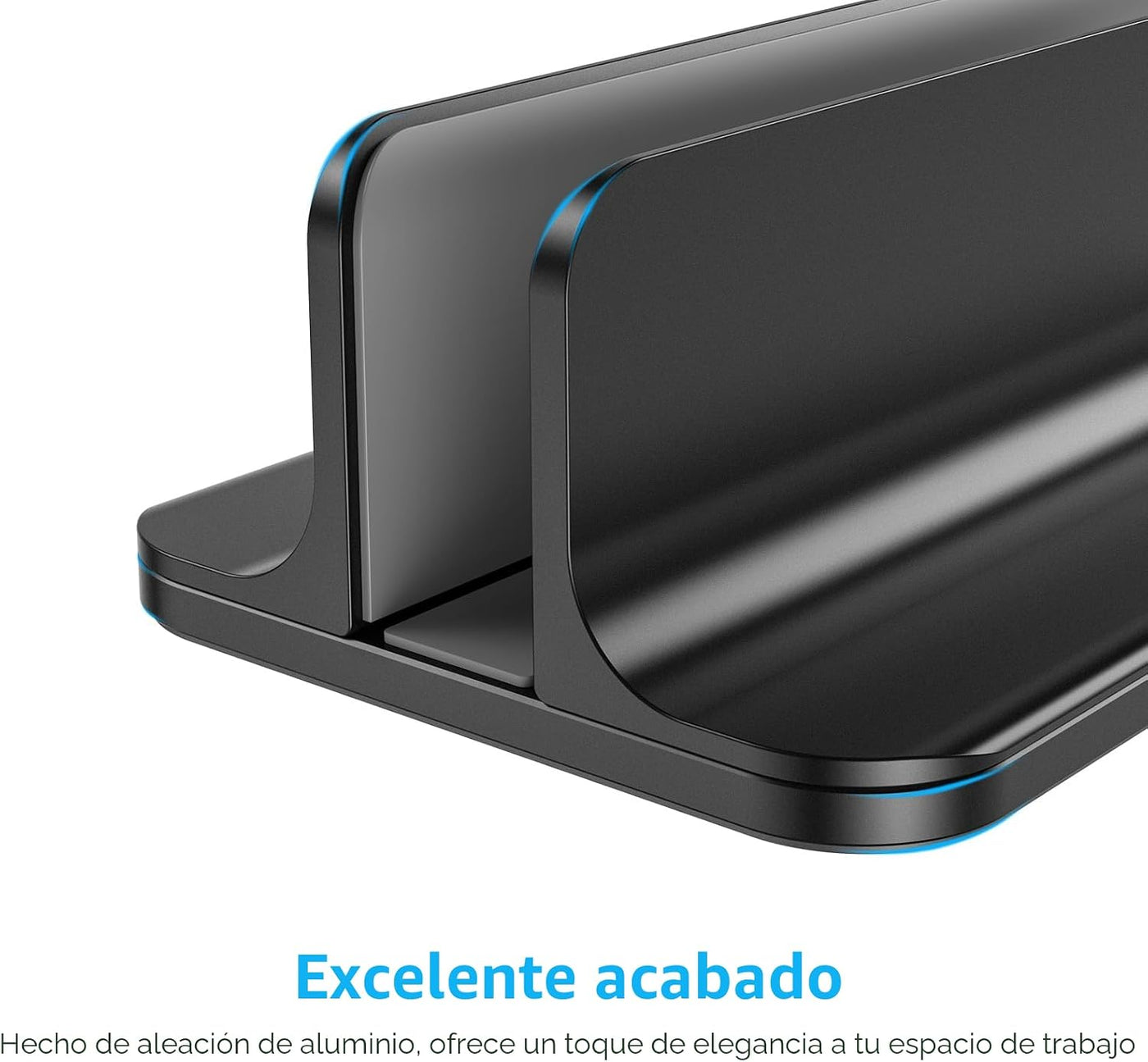 OMOTON Soporte Vertical para Laptop, Soporte de Escritorio de Alumi...