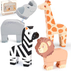 Joyreal Juego de juguetes magnéticos de animales de la selva