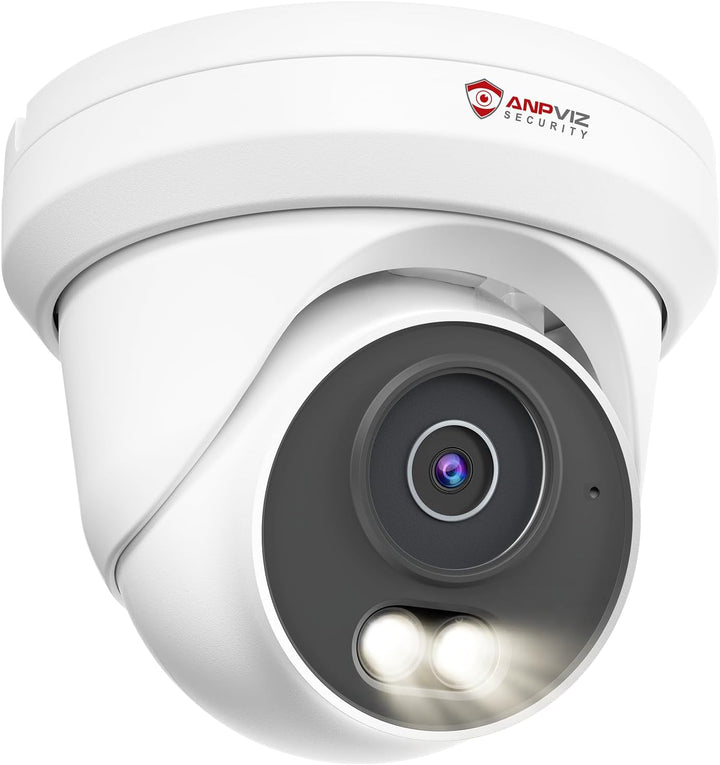 Anpviz Cámara PoE de 5MP, Cámara IP de Seguridad Turret Completamen...