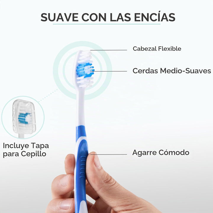 104 paquetes de cepillos de dientes a granel con tapas protectoras,...