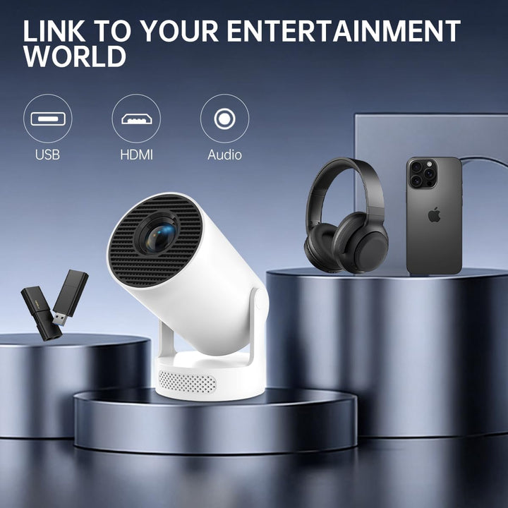 HY300 PRO Proyector con Android 11, soporte 4K 1080P Full HD, 160 A...