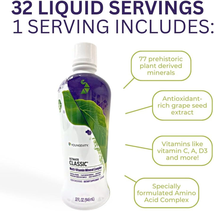 Youngevity Ultimate Classic - Mega complejo multivitamínico y miner...