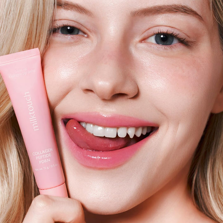 milktouch Bálsamo labial de colágeno vegano que brilla intensamente...