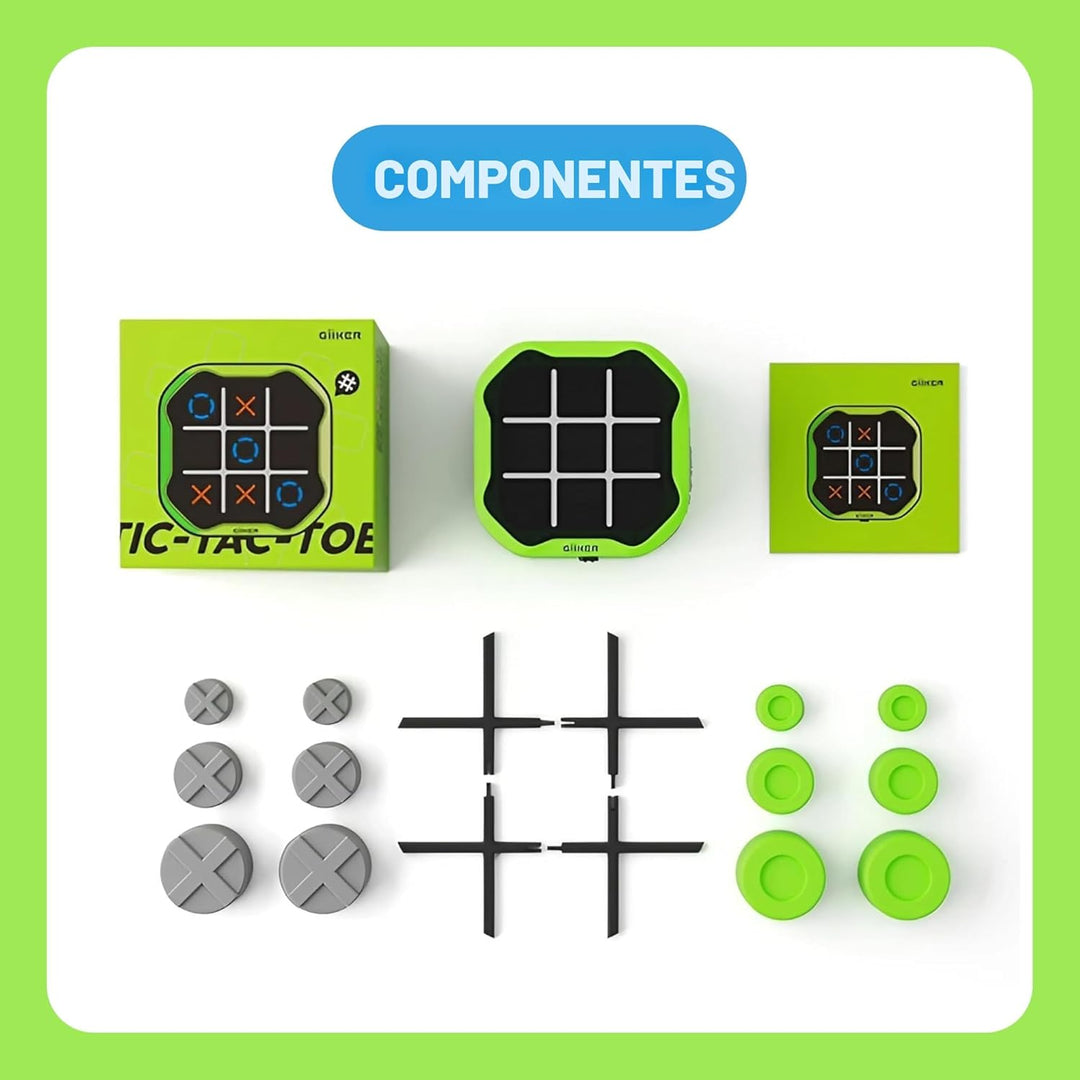 GiiKER Juego Tic Tac Toe Bolt, Juegos de Mano Originales 3 en 1, Ju...