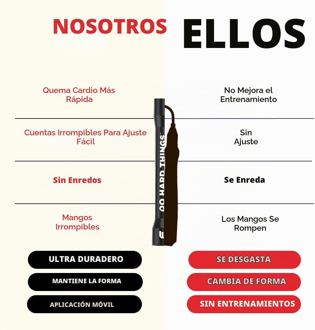 Elite Jumps - Cuerda de cuentas de 1 pulgada, 10 pies, ajustable, asas de 5"