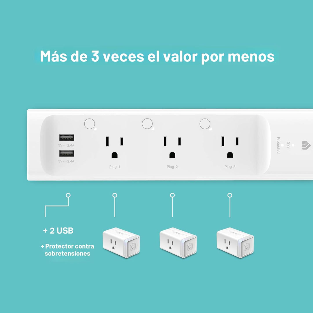 Kasa Smart Regleta de alimentación KP303 protector de