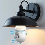 Energizer Cámara de seguridad inteligente con bombilla 2K, luz LED de 1000 lúmenes, cámara de enchufe Wi-Fi 5G y 2.4G para exteriores, seguimiento automático de inclinación panorámica, (detecciones