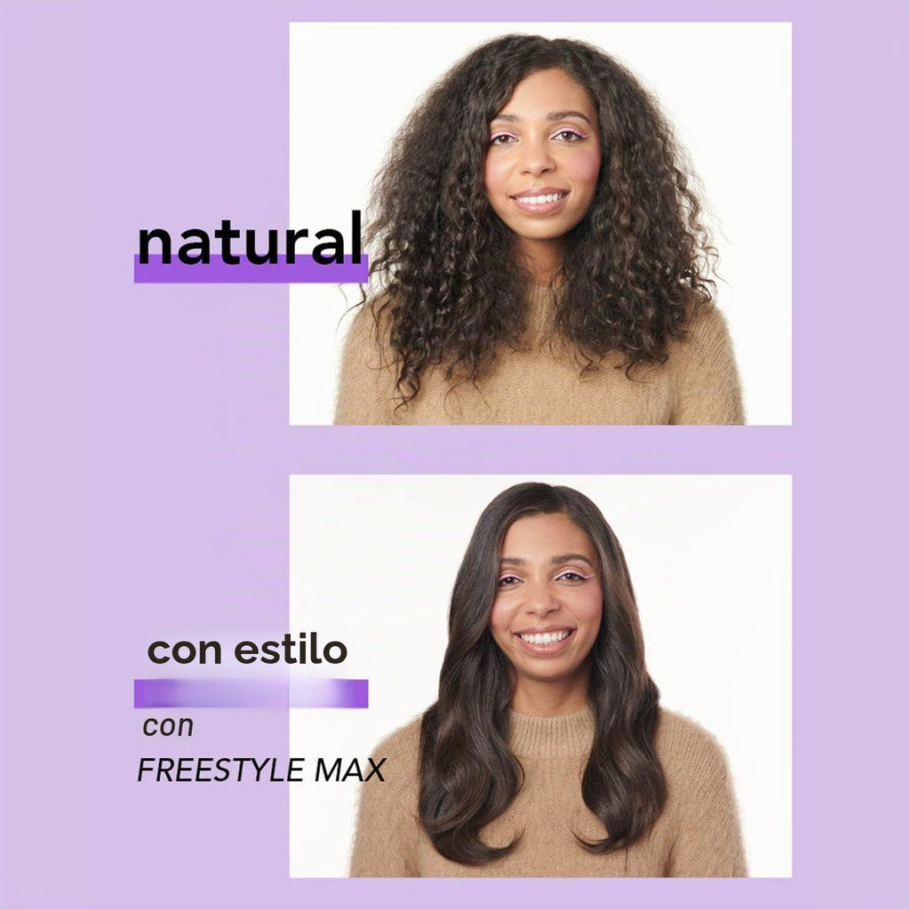 Instyler Freestyle Max - Cepillo redondo calentado con plancha alisadora