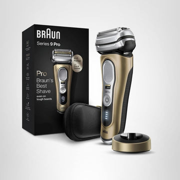 Braun Series 9 Pro 9419s - Afeitadora eléctrica para hombre, afeitado húmedo y seco, kit de afeitado con cabezal 4+1 con recortadora ProLift