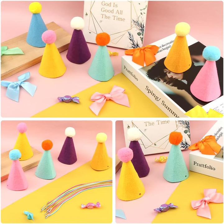 12 mini sombreros de fiesta para animales de peluche