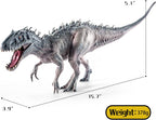Juego de 2 piezas de dinosaurios, tiranosaurio Rex grande de 15.7 pulgadas y T-rex realista de 12.2 pulgadas, figura de acción de dinosaurio educativa modelo animal de vida silvestre, ideal para coleccionista, recuerdo de fiesta, regalos de cumpleaños
