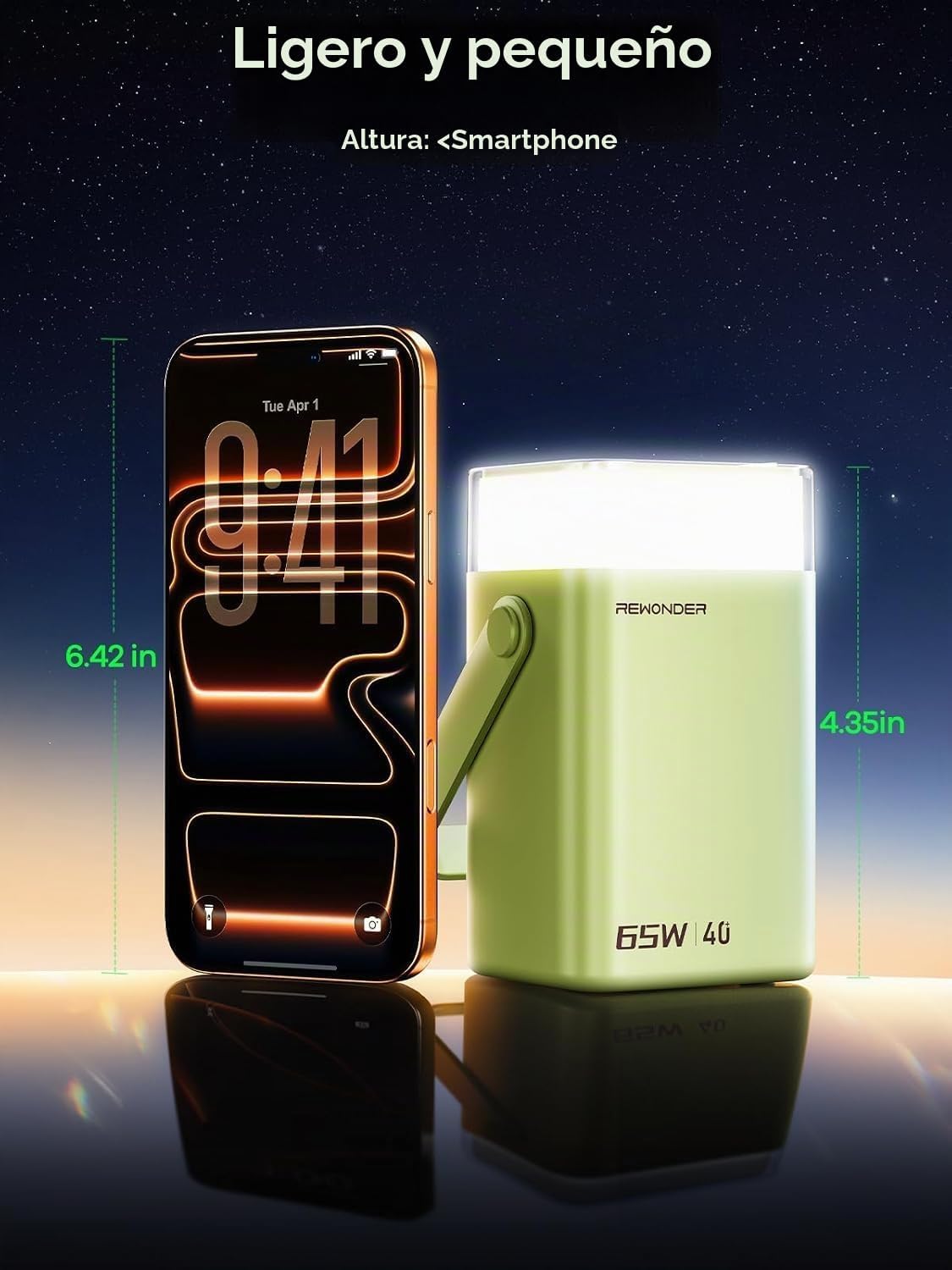 65W Banco de energía 40000mAh portátil cargador portátil batería -...
