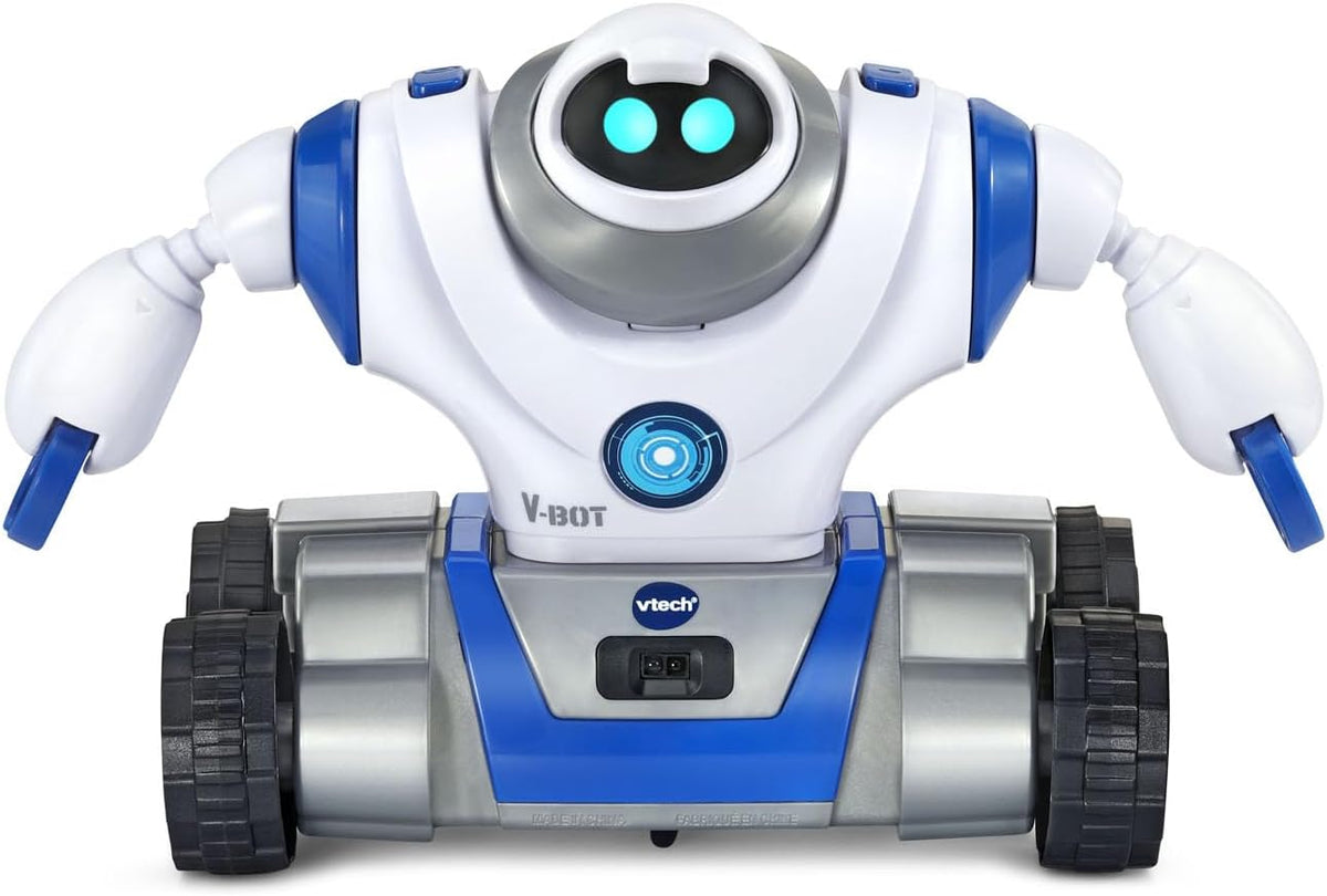 VTech Juguete robot transformable Make-a-Bot 5 en 1 con sensor de sonido y detector de obstáculos