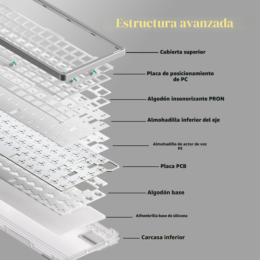 nuphy Air75 V3 Teclado mecánico inalámbrico intercambiable en calie...
