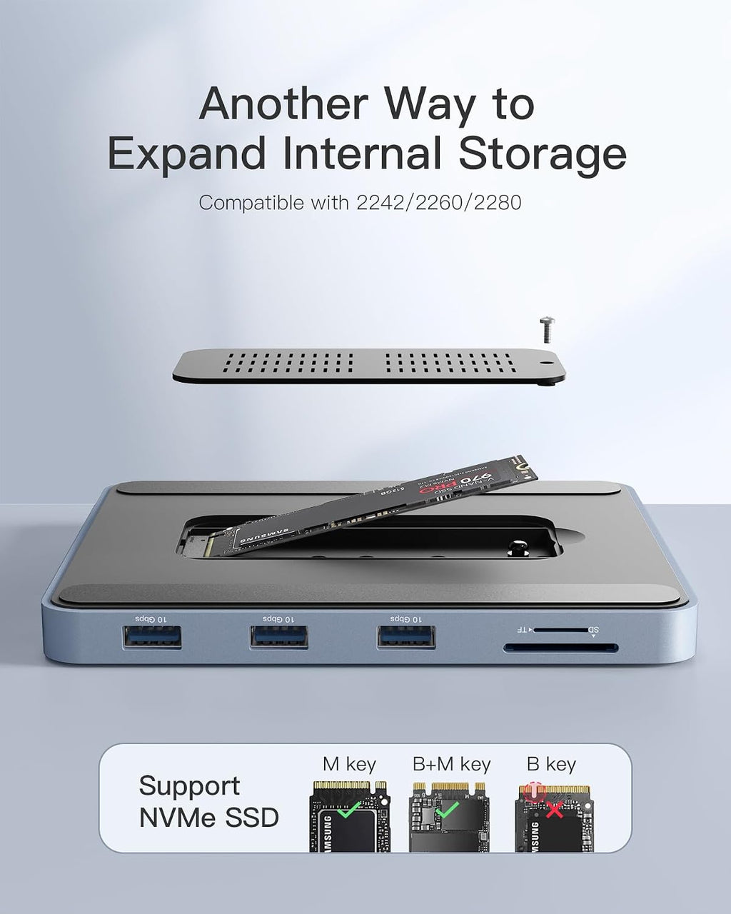 Inateck, DK2001-BU, hub USB 3.2
