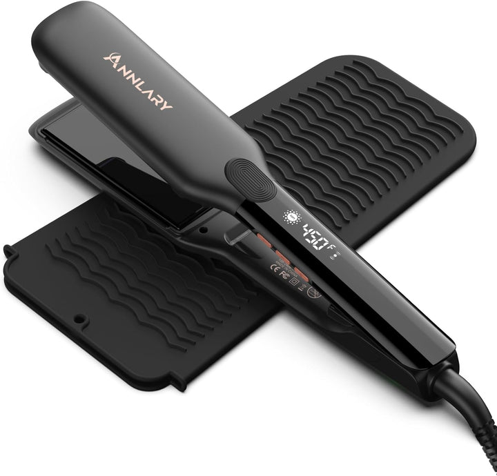 Annlary Plancha Alisadora para Cabello de 1.75 Pulgadas con Bolsa d...
