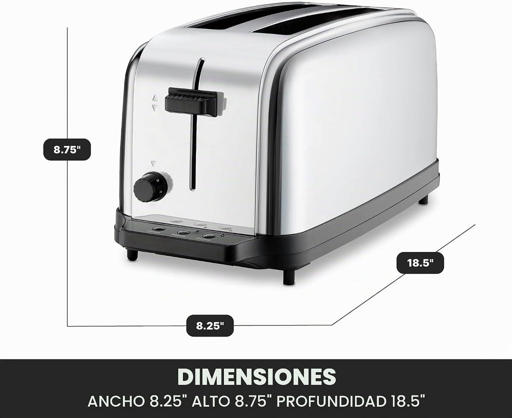 Waring Commercial WCT704 Tostadora Emergente de Servicio Ligero de 4 Rebanadas con Rancha Extra Larga, 120V, Enchufe 5-15 Phase