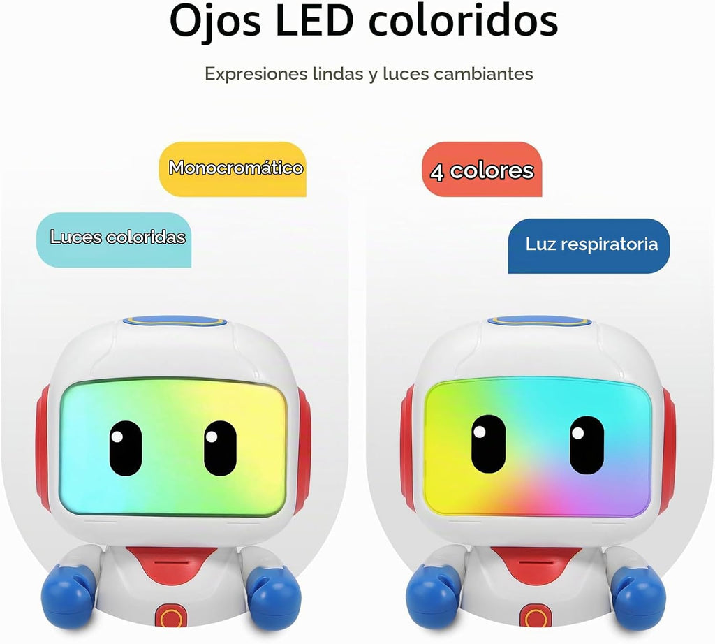 GILOBABY Robot de juguete programable RC para niños de 3 a 5 años, astronauta STEM recargable