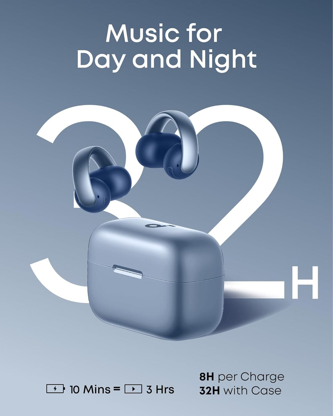 Soundcore AeroClip by Anker, auriculares de oreja abierta, auricula...