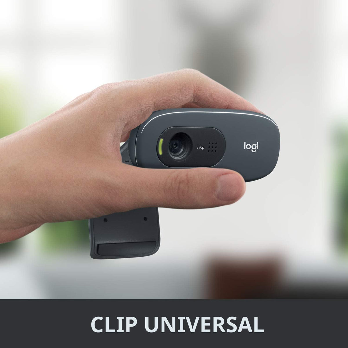 Logitech C270 - Webcam para computadora de sobremesa o portátil (pa...