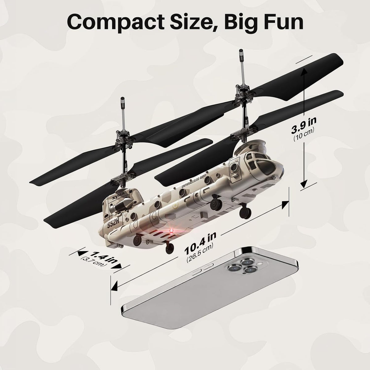SYMA S52H Military Transport RC Helicopter para Kids, Altitude Hold