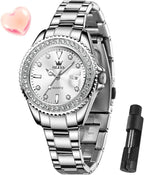 OLEVS Relojes para Mujeres Lujo Diamante con Fecha Analógico Cuartz para Mujer