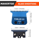 Manxrtod FXBLUE 2.0 - Cuchilla de repuesto para todas las recortado...