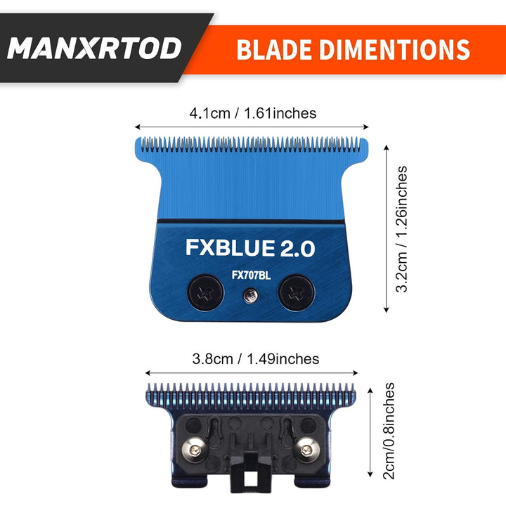 Manxrtod FXBLUE 2.0 - Cuchilla de repuesto para todas las recortado...