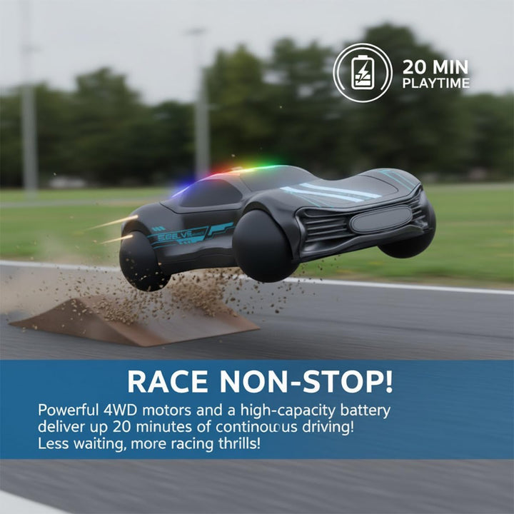 Coche de acrobacias a control remoto ruedas esféricas 12