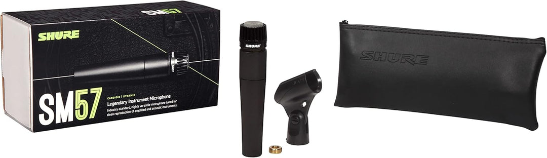 Micrófono cardioide dinámico Shure SM57-LC, Negro