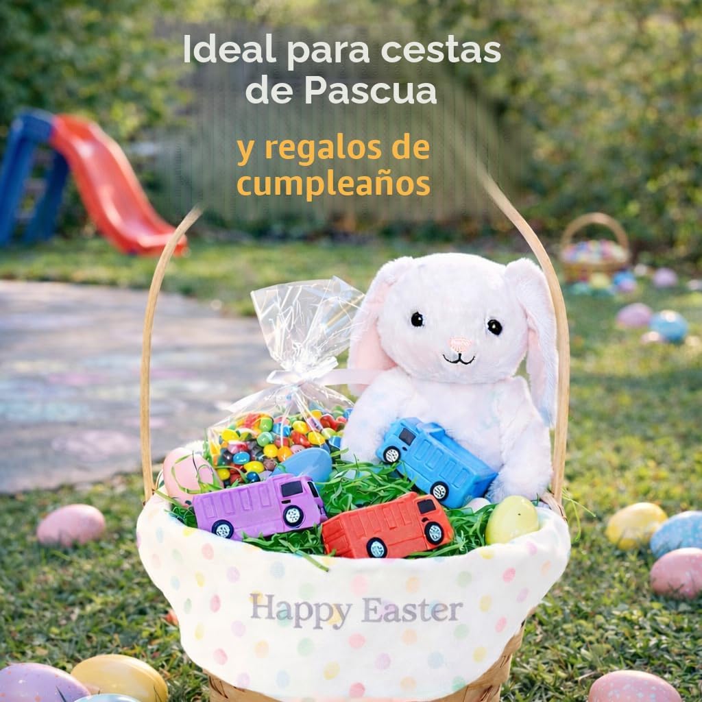 Tiza para acera de camión volquete (paquete de 14) – Juego de tizas para camiones de construcción, a partir de 3 años – Juguete de tiza para exteriores – Recuerdos de fiesta envueltos individualmente – Lavable y no tóxico