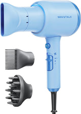 Wavytalk - Secador de pelo iónico con difusor para cabello rizado;...