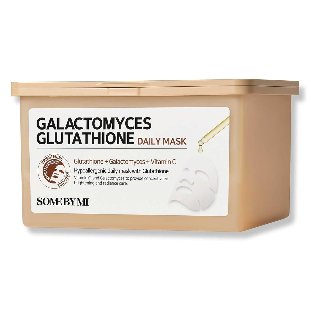 SOME BY MI Galactomyces Glutathione Máscara Diaria - 30 Hojas, 11.8...