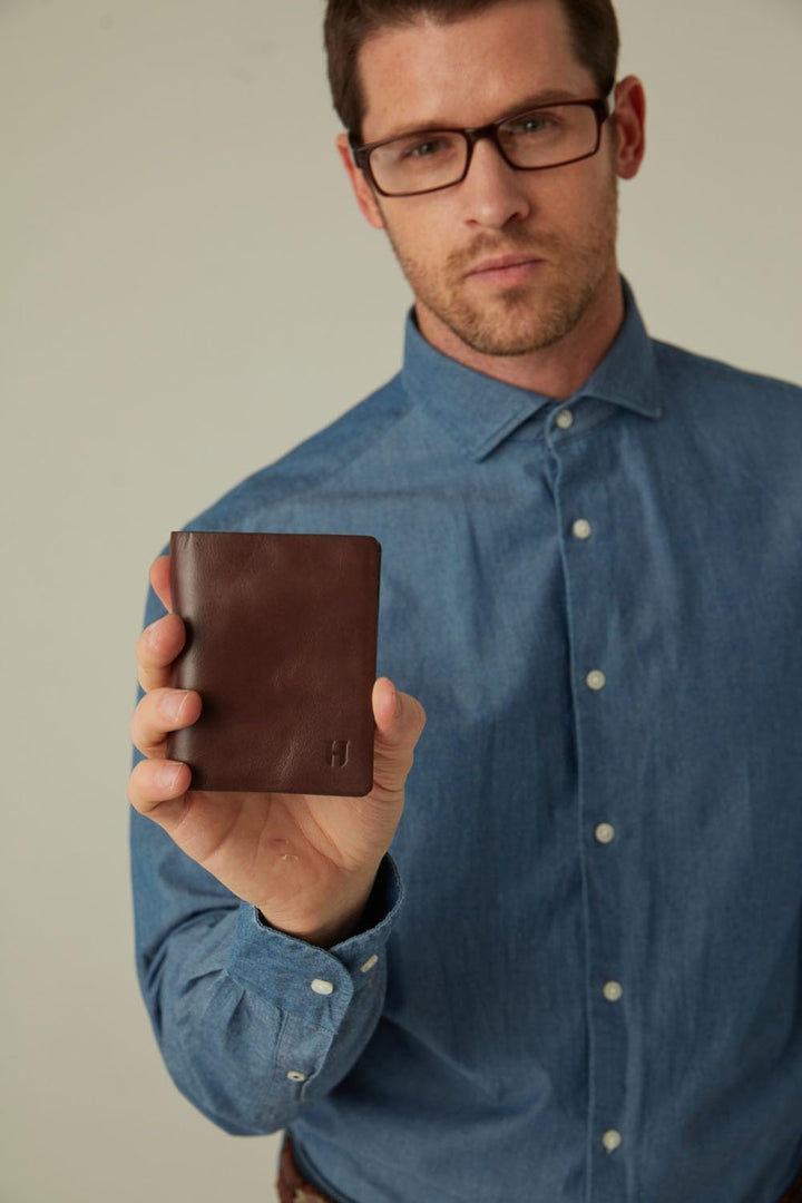 HELMBROOK London Billetera Vertical para Hombre Dayton, Moderno