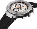Tissot T-Race, cronógrafo de cuarzo suizo, 1.772 in, esfera blanca, reloj para hombre