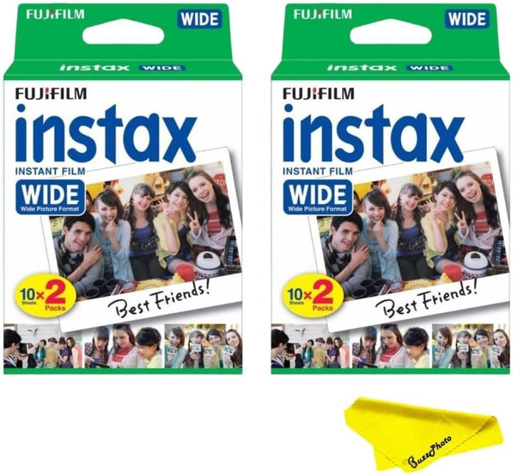 Paquete doble de películas instantáneas Fujifilm Instax Wide para I...