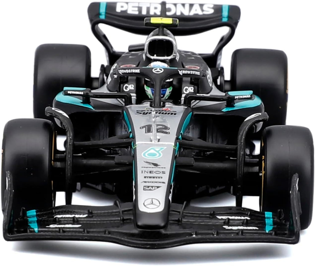 Bburago Fórmula de carrera 1:43 Mercedes W16 con casco (2025) Antonelli #12