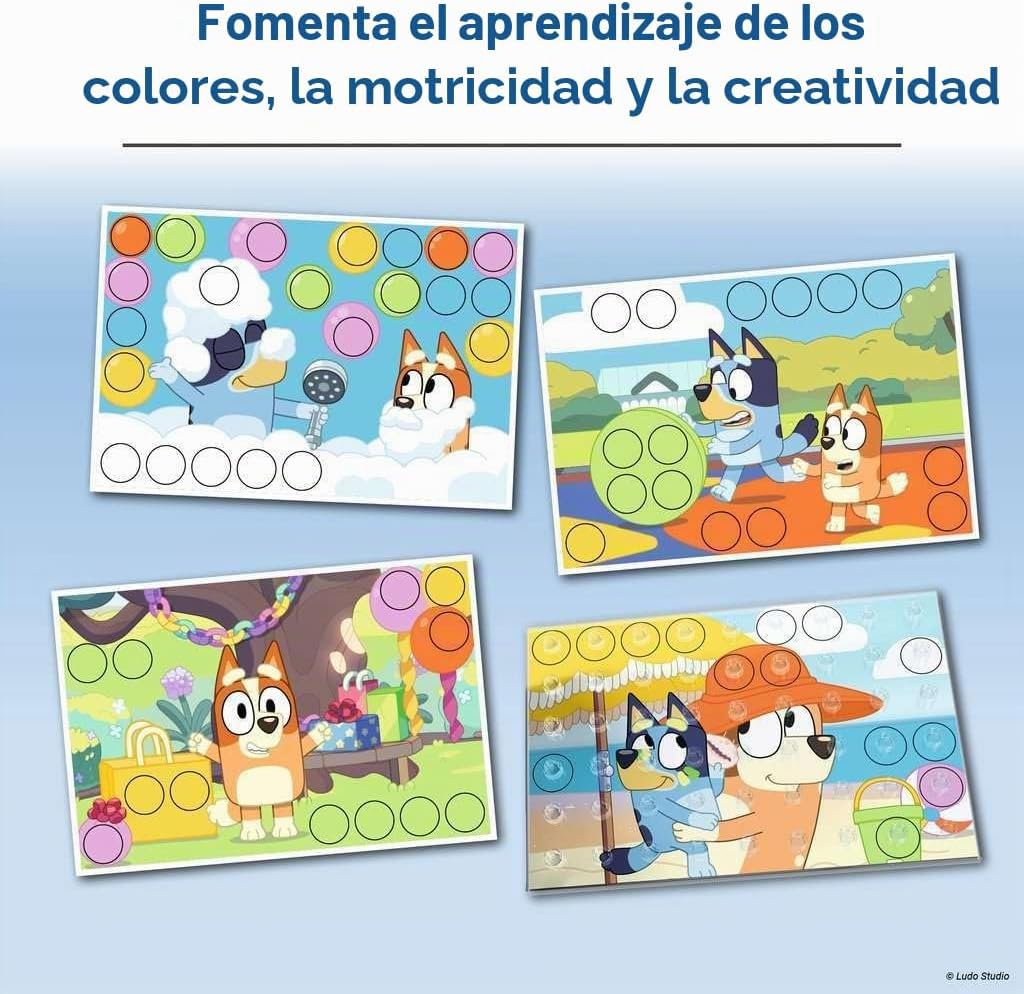 Ravensburger 22684 Bluey Colorino - Juego educativo de combinación de