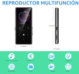 Reproductor MP3 de 64 GB con Bluetooth 5.2, reproductor de música A...