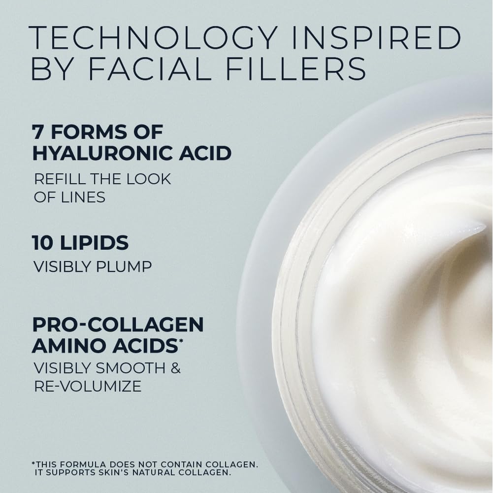 RoC Crema Hidratante+ de Ácido Hialurónico para Cara, Crema Hidrata...