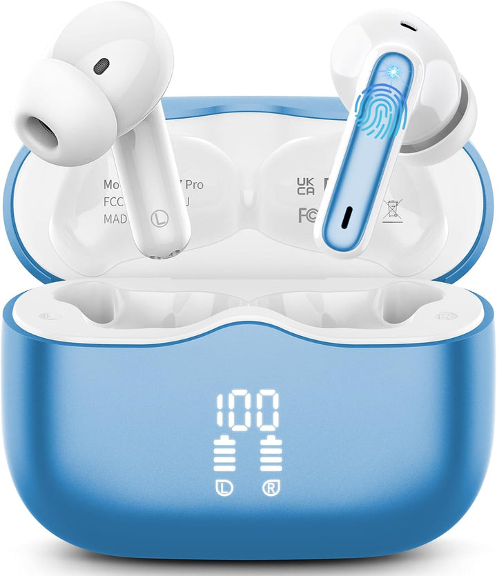 Auriculares inalámbricos, auriculares Bluetooth 5.4 2026 con 4 micr...