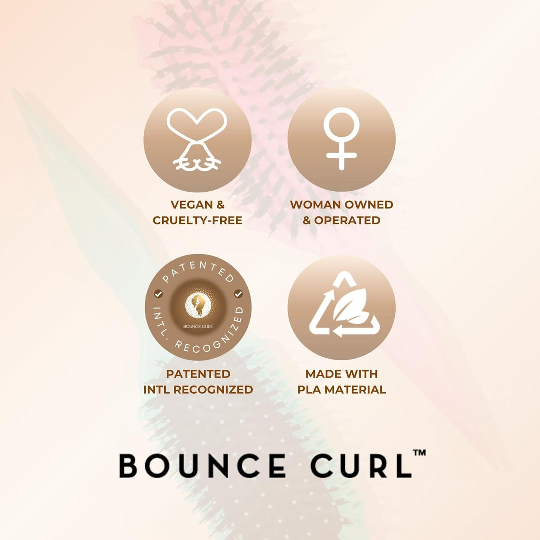 Bounce Curl Define EdgeLift Brush, Herramienta 5 en 1 para Rizos, O...